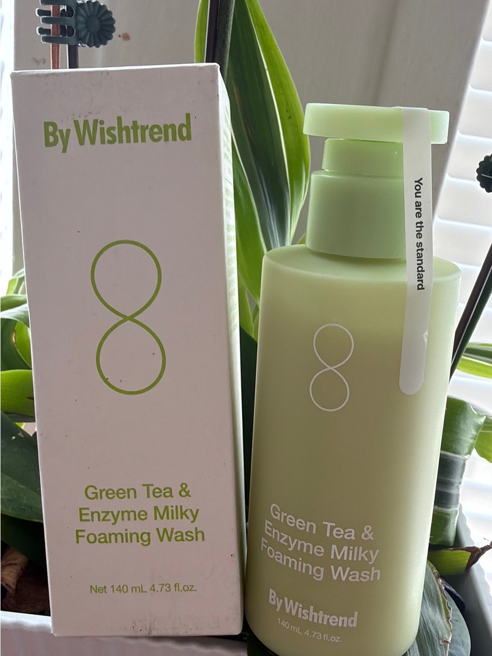 Green Tea & Enzyme Milky Foaming Wash — Light Green